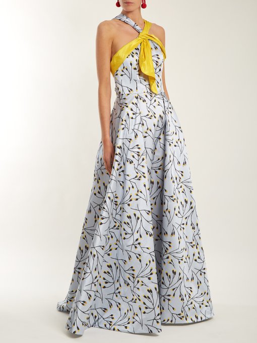 Floral-print halterneck gown | Carolina Herrera | MATCHESFASHION US