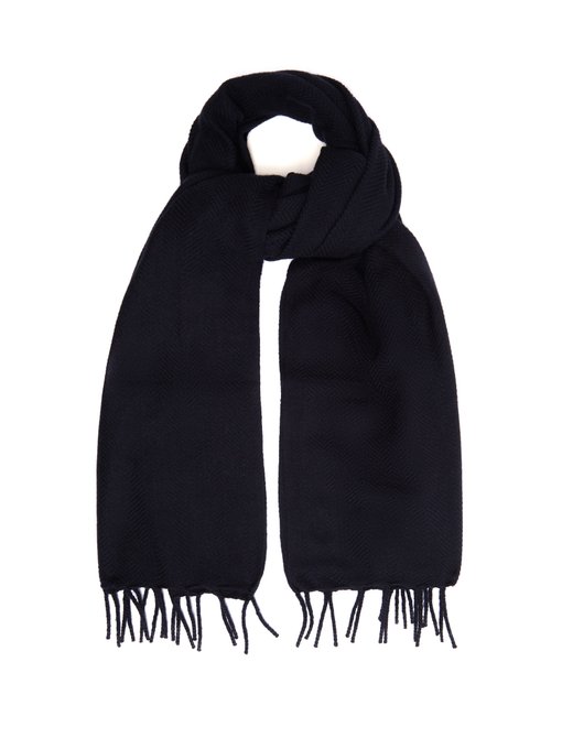 Herringbone cashmere scarf | Raey | MATCHESFASHION UK