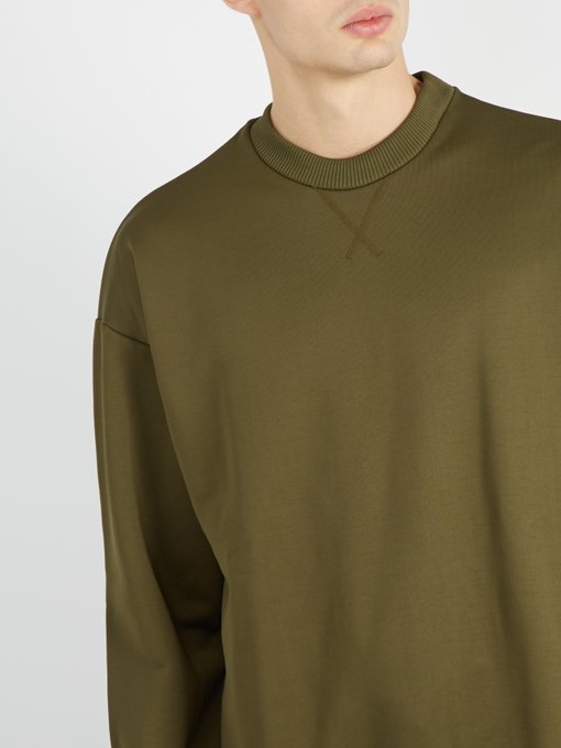Crew-neck cotton-blend sweatshirt展示图