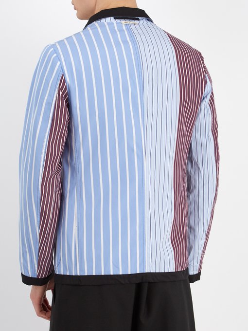 Reversible striped cotton blazer展示图