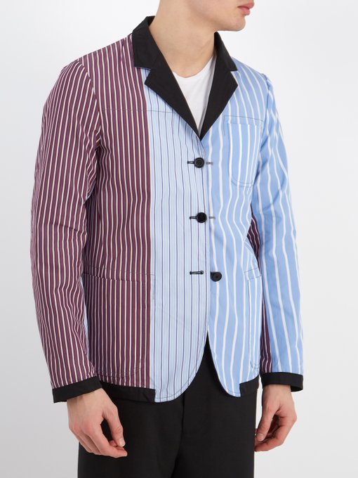 Reversible striped cotton blazer展示图