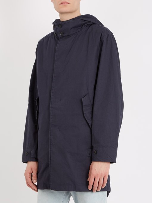 Nathan hooded cotton-twill parka展示图