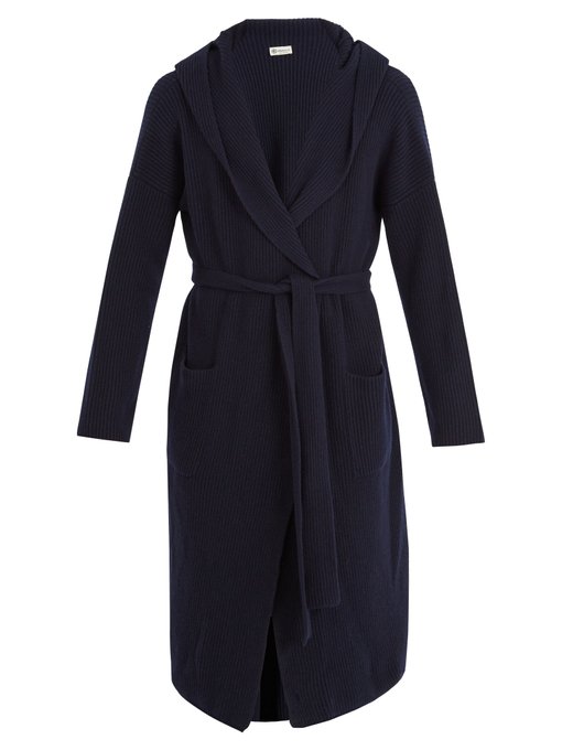 Tie-waist hooded longline cashmere cardigan | Connolly | MATCHESFASHION ...