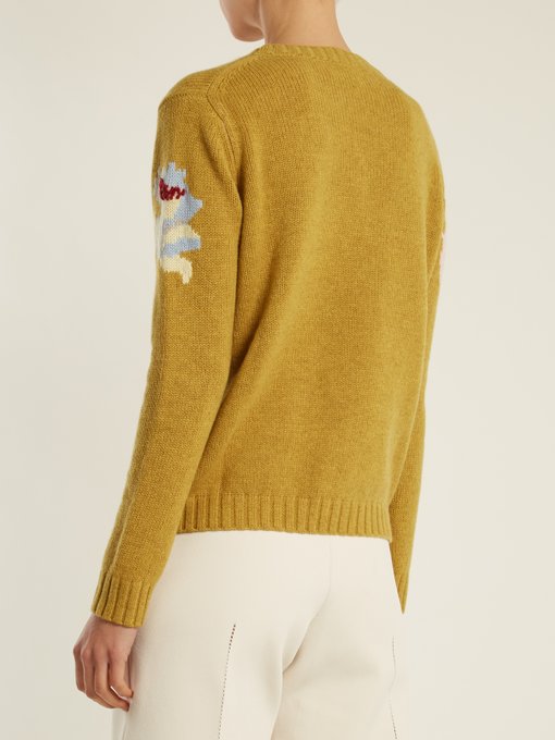 Floral-intarsia cashmere sweater | Allude | MATCHESFASHION UK