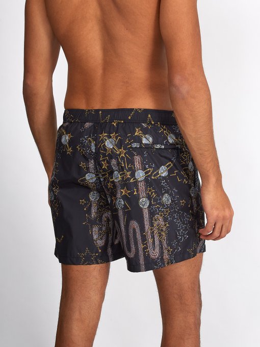 Cosmos-print swim shorts展示图