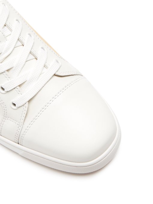 junior white leather trainers