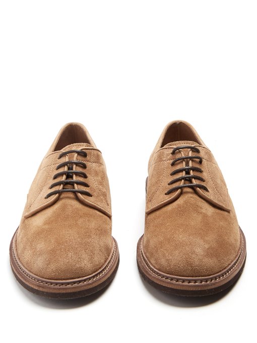 Round-toe suede derby shoes | Brunello Cucinelli | MATCHESFASHION.COM UK