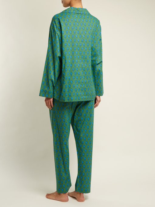 Berto floral-print pyjama set展示图