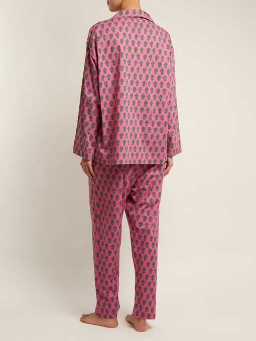 Berto floral-print pyjama set展示图