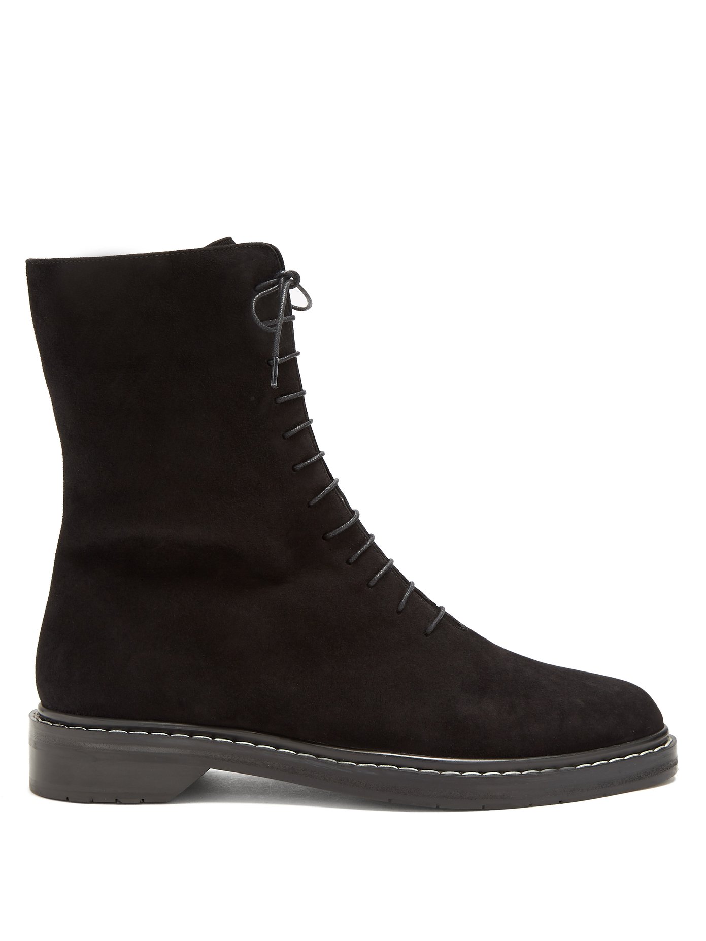 the row suede boots