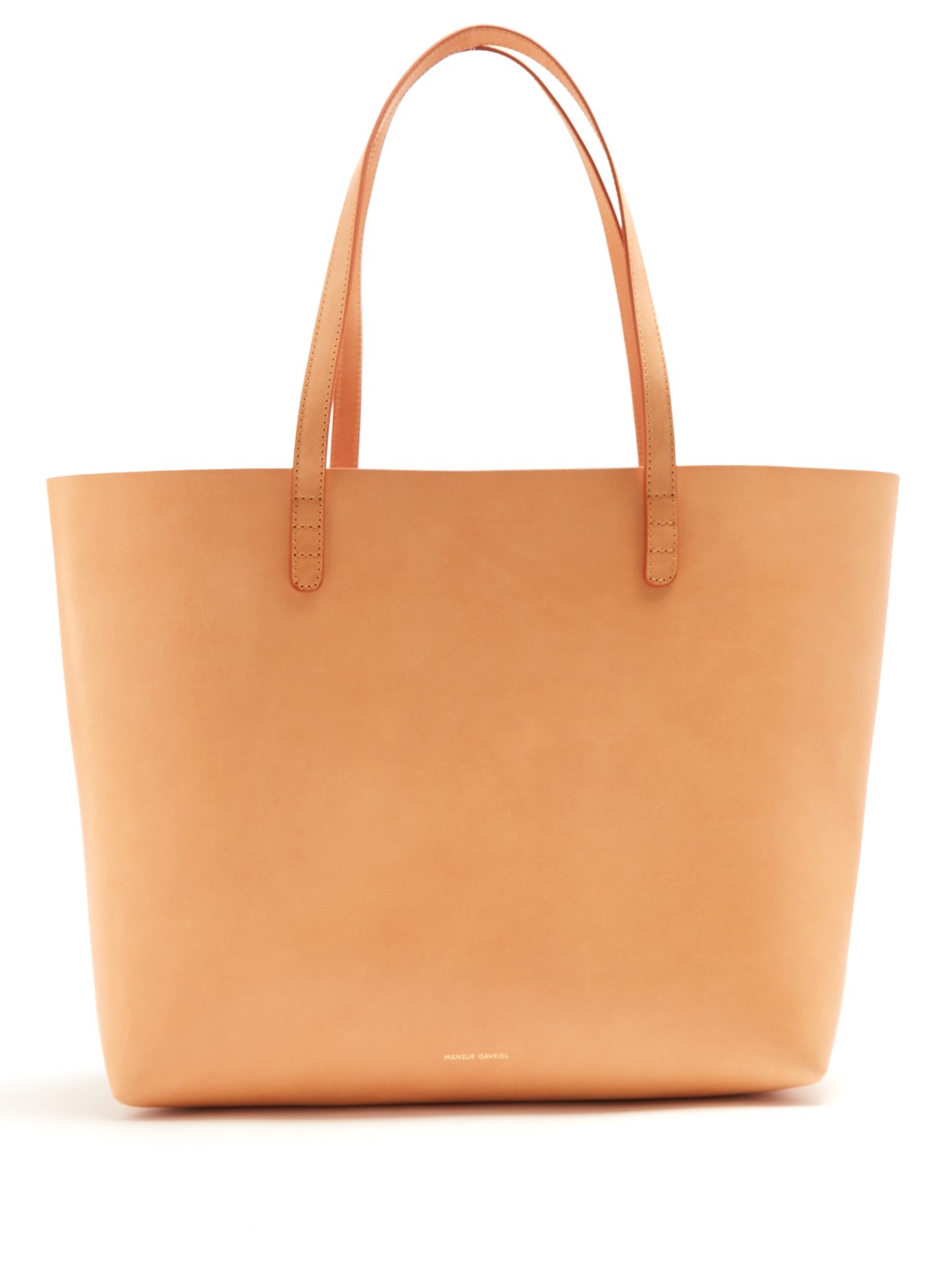 light pink leather tote