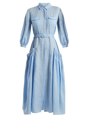 Woodward aloe vera-infused linen dress | Gabriela Hearst ...