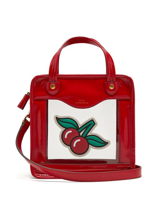 anya hindmarch patent leather bag