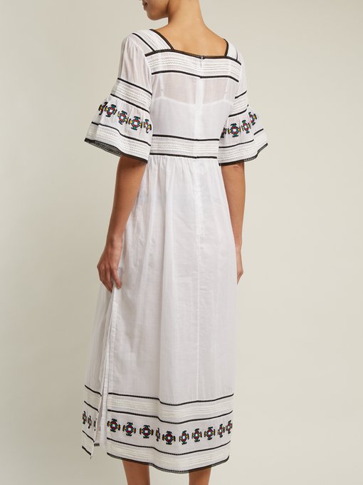 Sarafina embroidered cotton dress展示图