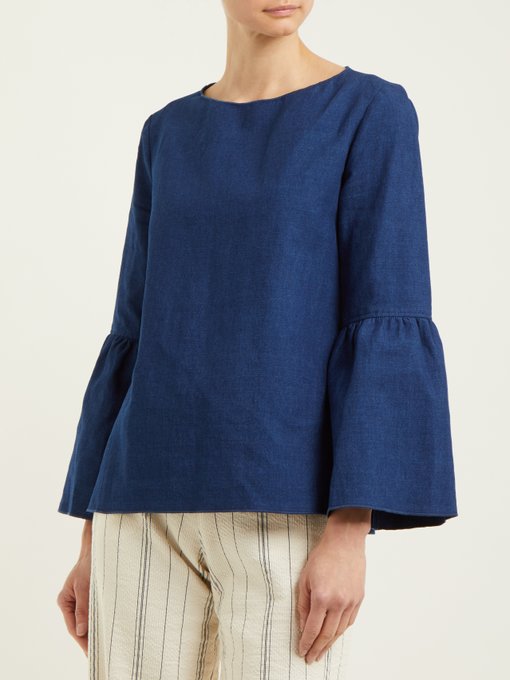 Shirley cotton and linen-blend twill top | A.P.C. | MATCHESFASHION US