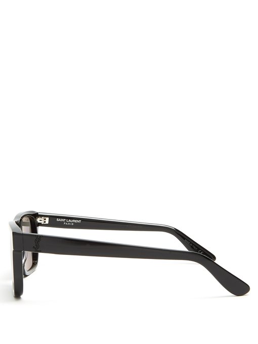 Rectangle-frame acetate sunglasses展示图