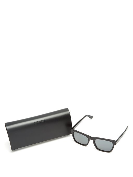 Rectangle-frame acetate sunglasses展示图