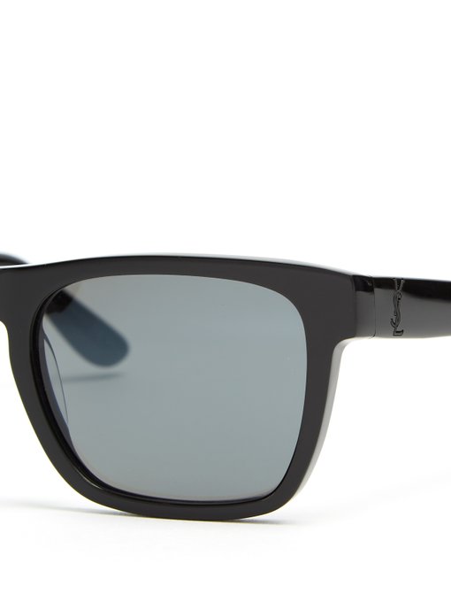 Rectangle-frame acetate sunglasses展示图