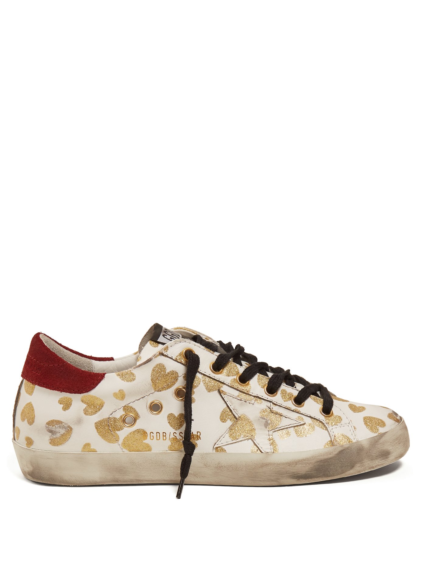 Super Star low-top heart-print trainers 
