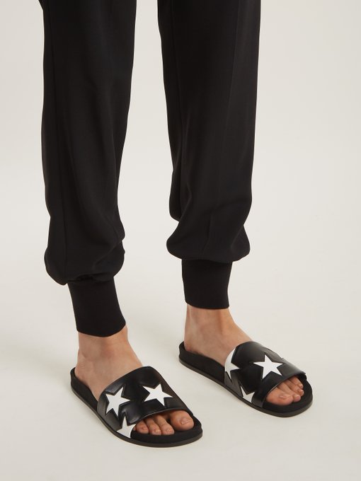 Star-appliqué slides | Stella McCartney 