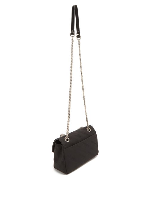 balenciaga chain round s leather shoulder bag