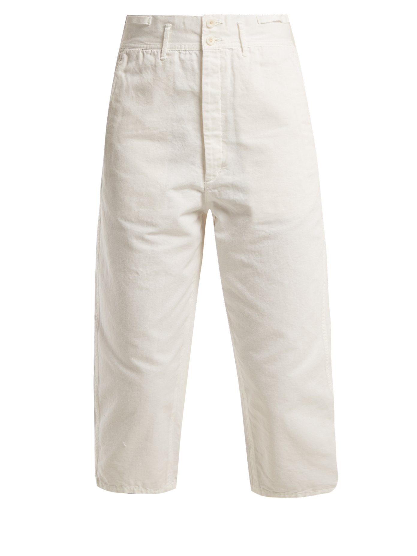 cropped work trousers