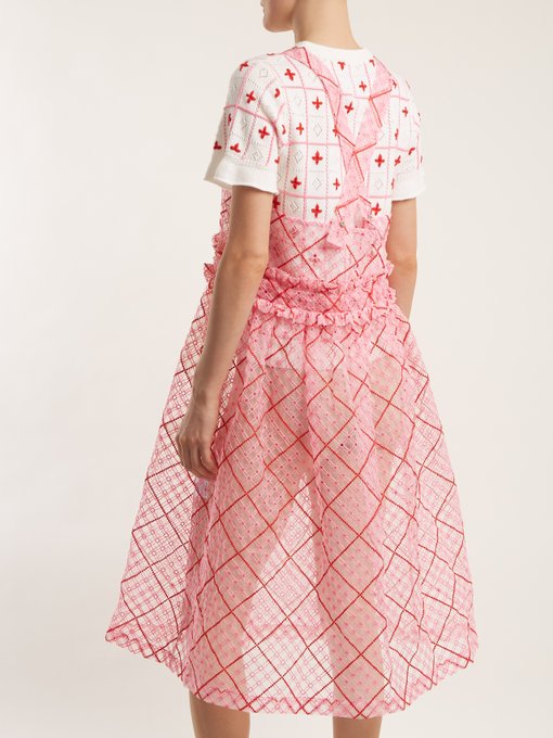 Viola embroidered cotton-blend organza dress展示图