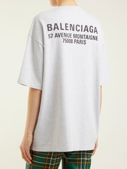 Logo-print cotton T-shirt | Balenciaga 
