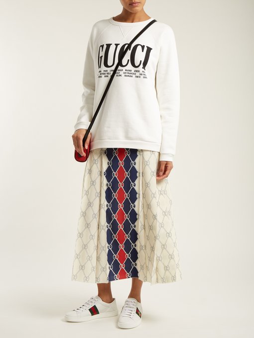 Gucci Crew-neck cotton sweatshirt