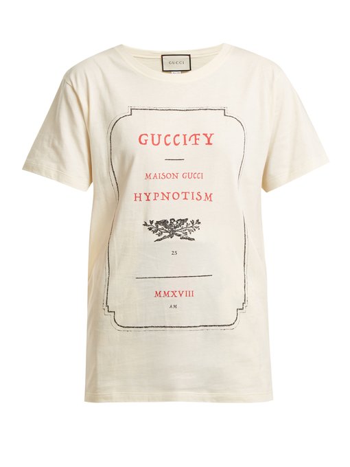 Guccify-print cotton T-shirt | Gucci 