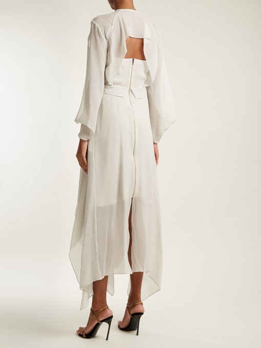 Austonley draped silk-crepe dress | Roland Mouret | MATCHESFASHION UK