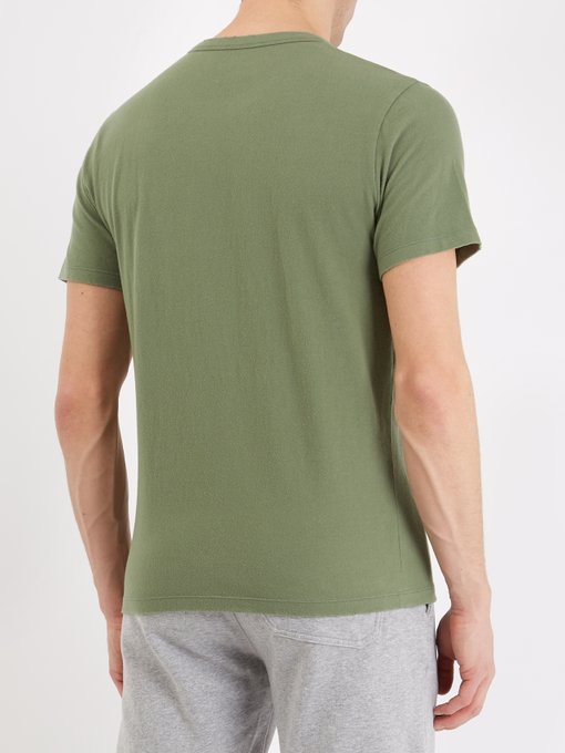 Patch-pocket cotton-blend T-shirt展示图