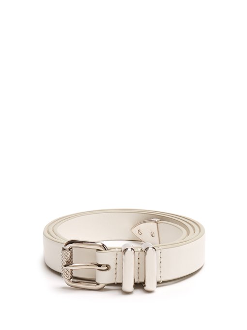 Skinny leather belt | Prada 