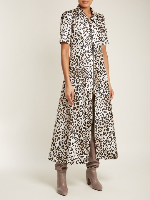 Zip-front leopard-print twill dress | Raey | MATCHESFASHION UK