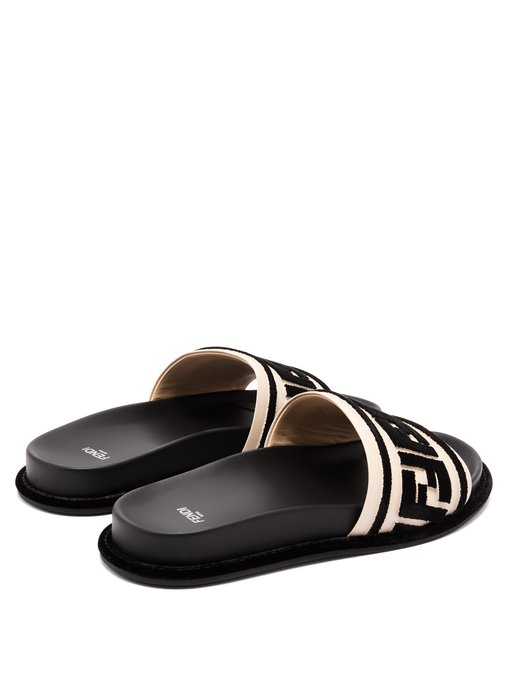 Logo-embellished leather slides | Fendi | MATCHESFASHION UK