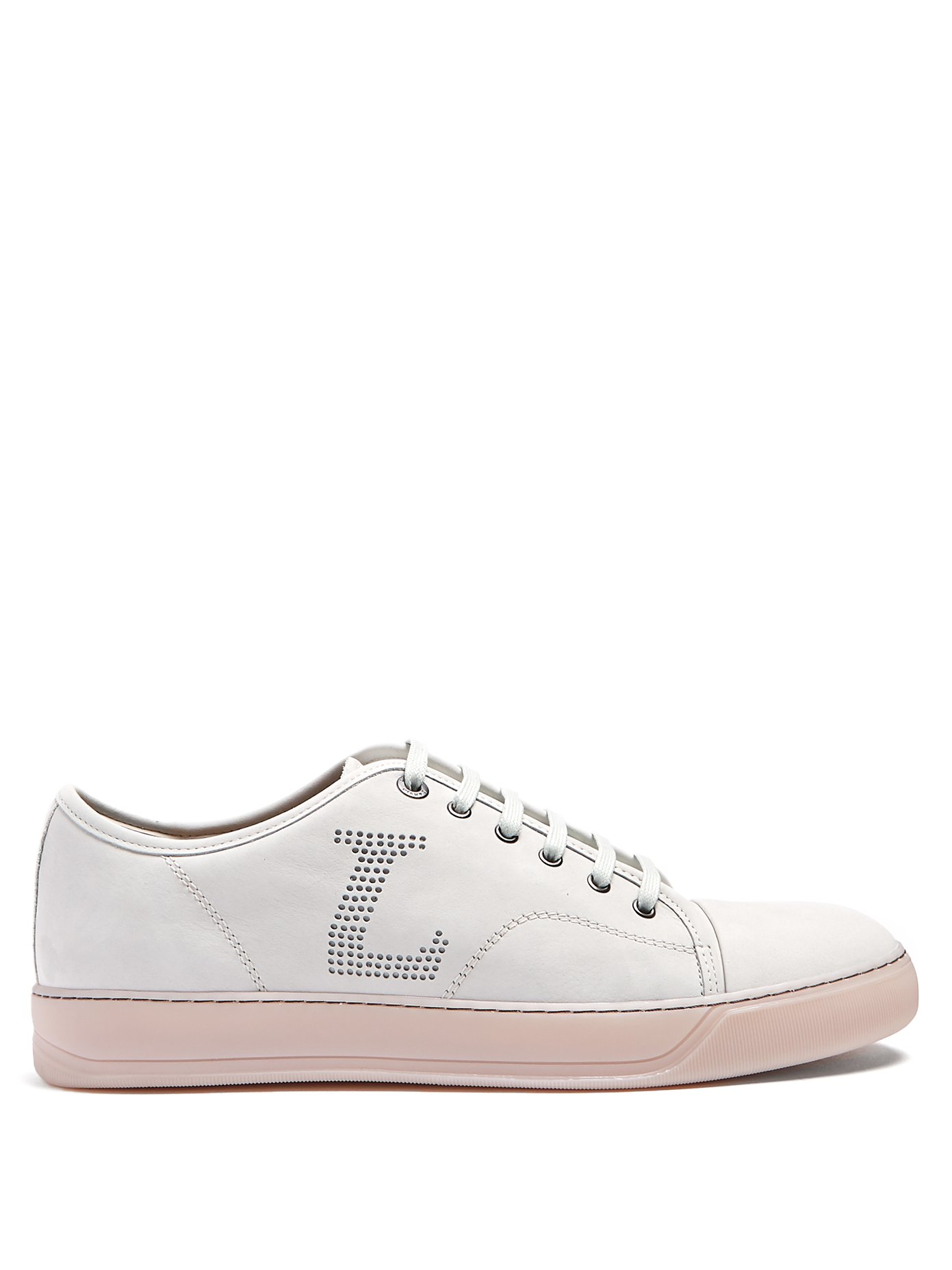 Low-top nubuck leather trainers 