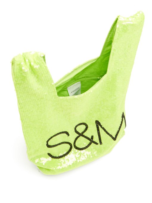 S&M sequin-embellished cotton bag展示图