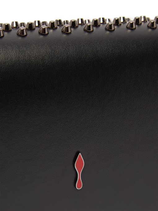 Paloma spike-embellished leather clutch展示图