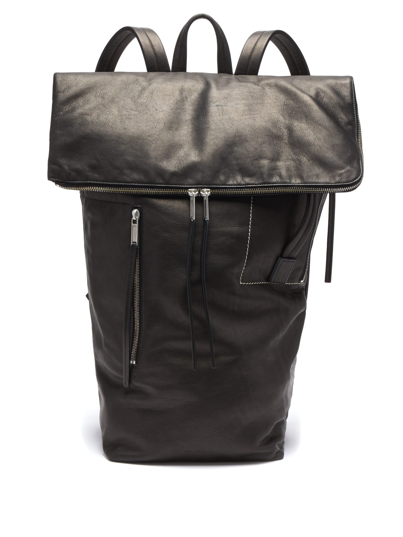 leather gym backpack