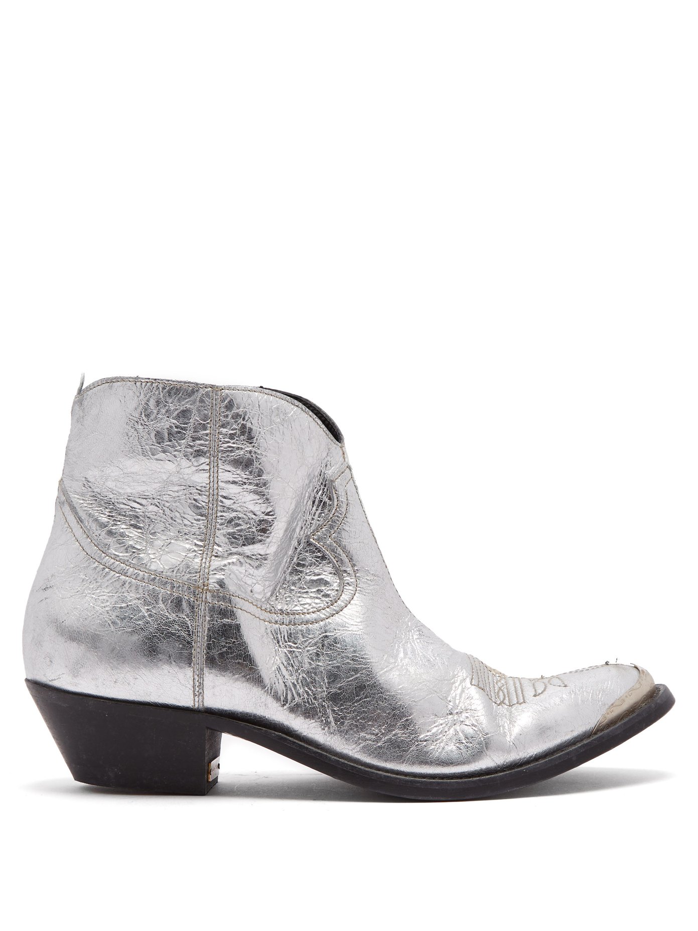 silver ankle boots uk