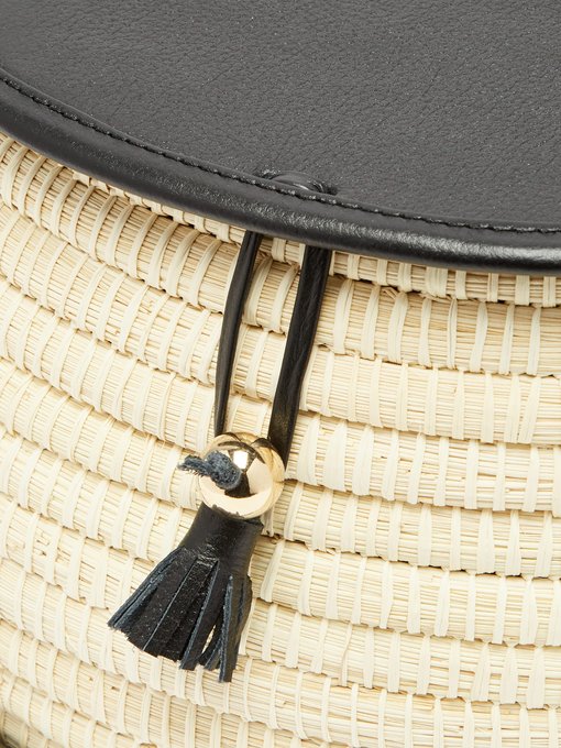 Leather and toquilla-straw basket bag展示图