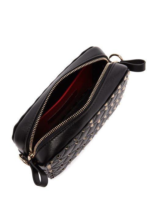 Rockstud Spike quilted-leather cross-body bag展示图