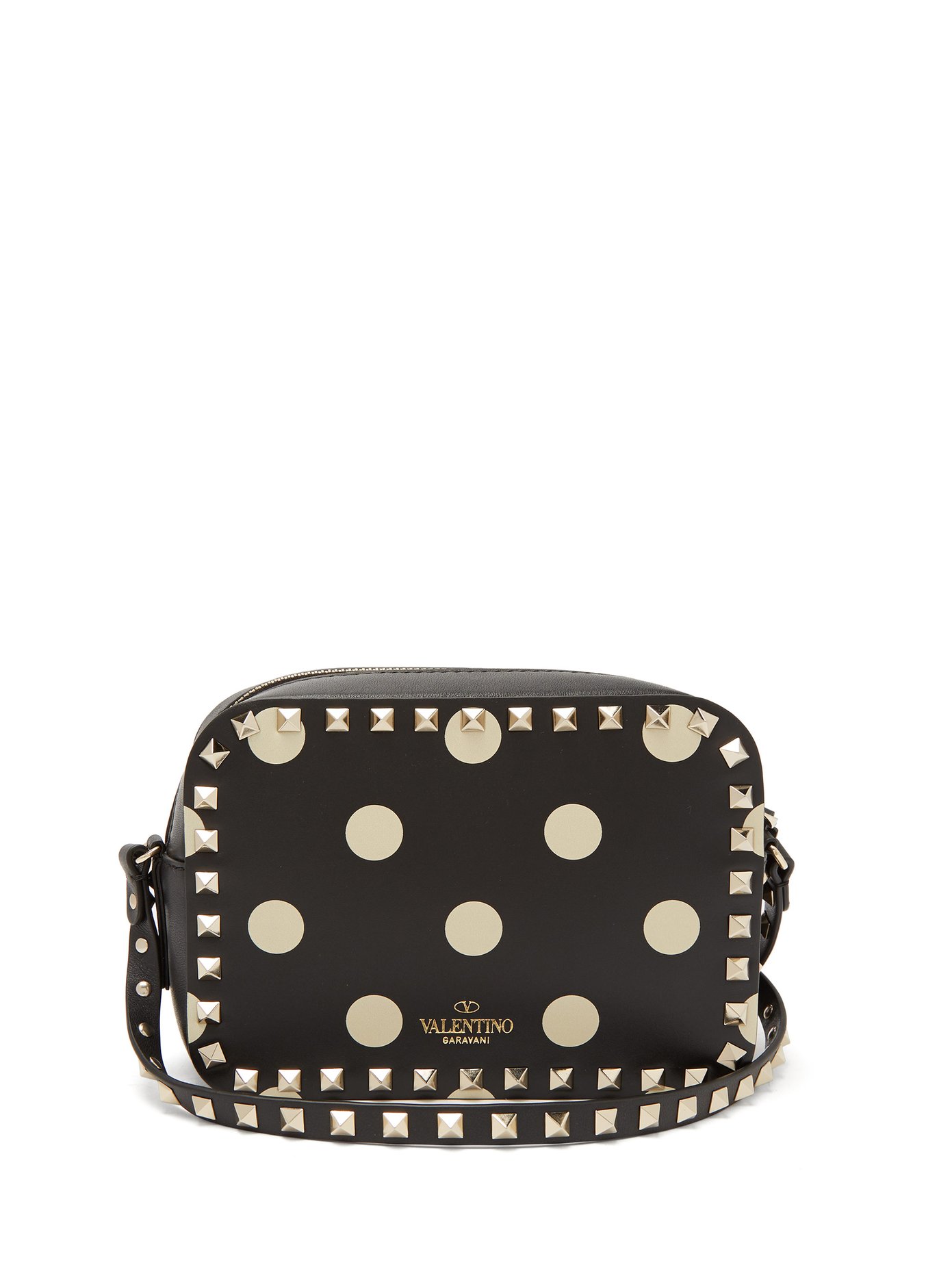 valentino rockstud leather camera bag