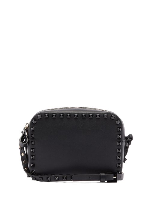 valentino rockstud camera bag black