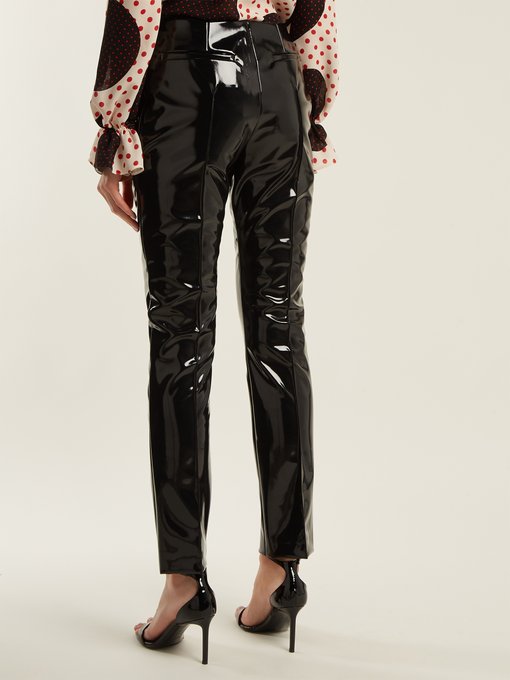 Slim-leg vinyl trousers | Valentino | MATCHESFASHION UK