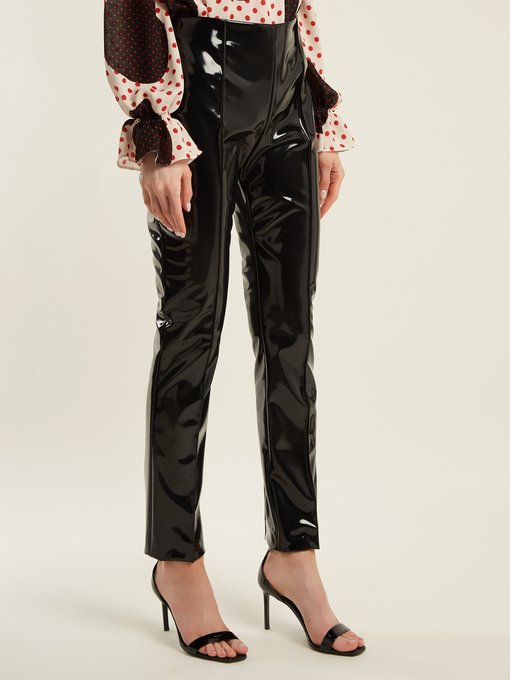Slim-leg vinyl trousers | Valentino | MATCHESFASHION UK