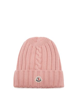 Ribbed-knit wool beanie hat | Moncler | MATCHESFASHION UK