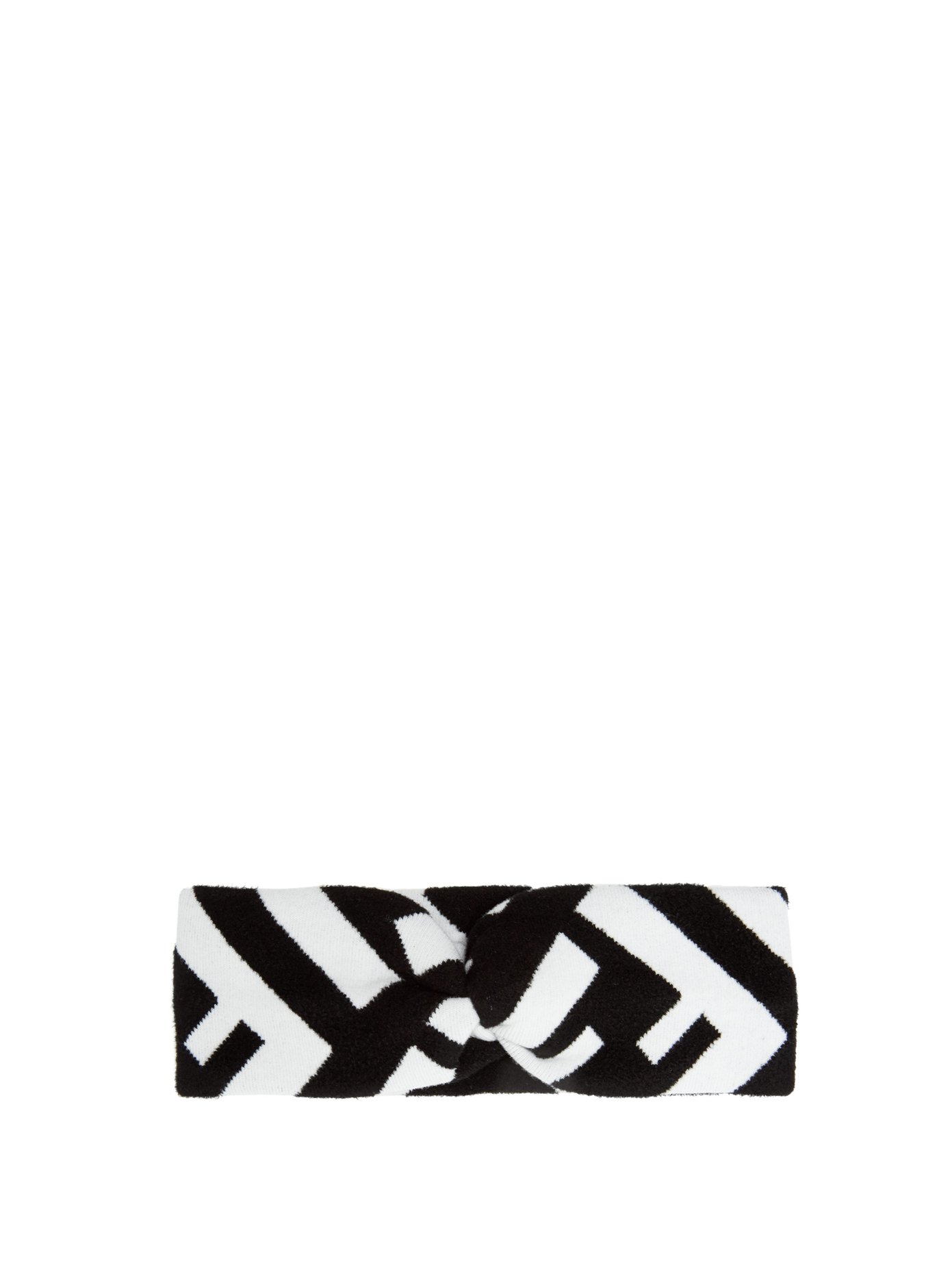 Logo intarsia-knit headband | Fendi 