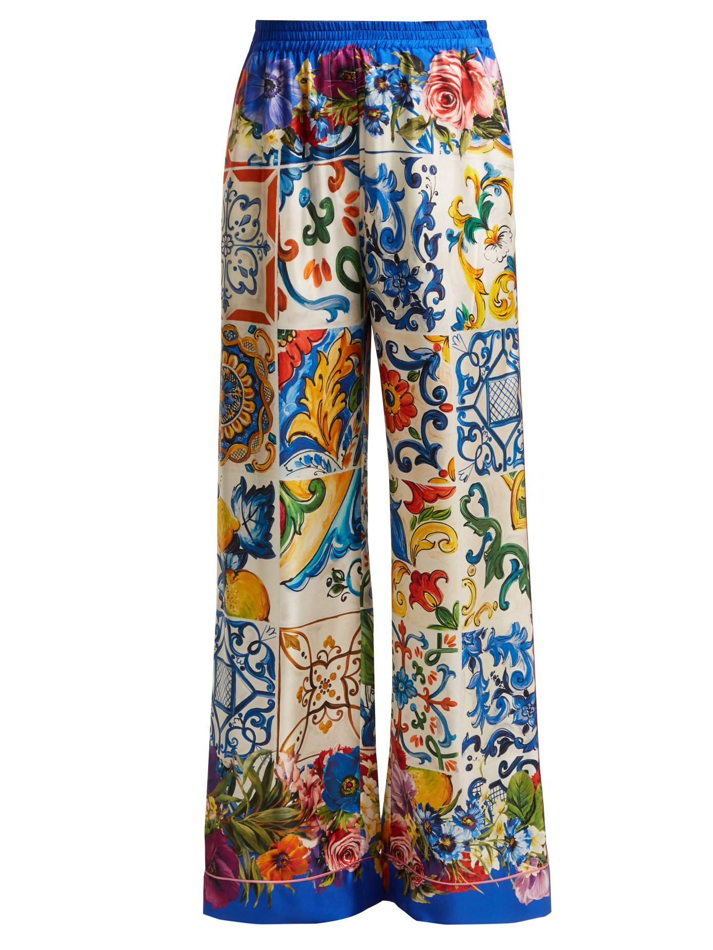 dolce and gabbana floral pants