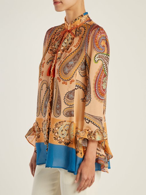 Jasper paisley-print silk blouse | Etro | MATCHESFASHION.COM UK